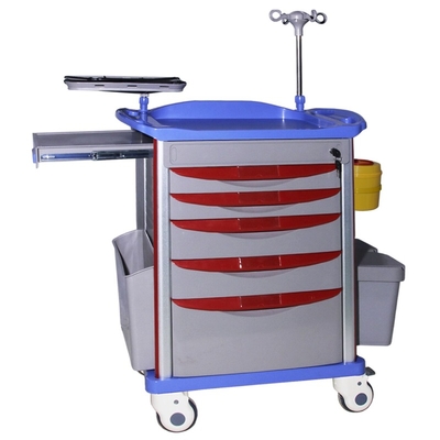 MN-EC003  Good Price  Medical Emergency Trolley Treatment Cart for Hospital Use