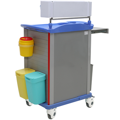 MN-AC003 Hot Sale Hospital Anesthesia Drug ABS Trolley Medical  With Five Layers Drawers