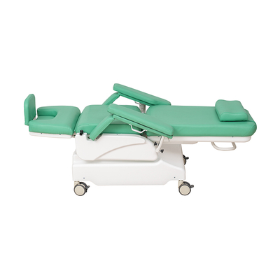 Mn-BDC001B Economic 5 Function Electric Adjustable Patient Transfusion Reclining Dialysis Chair with Wheels