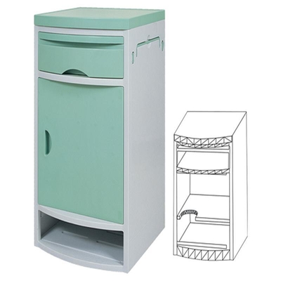 MN-BL002  Bed Side Locker Storage Cabinet ABS Hospital Bedside Table