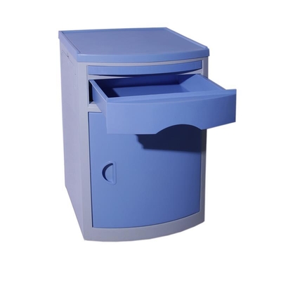 MN-BL001 Hospital Basic Medical Table ABS Plastic Bedside Cabinet with Drawers for Patient Use