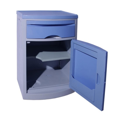 MN-BL001 Hospital Basic Medical Table ABS Plastic Bedside Cabinet with Drawers for Patient Use
