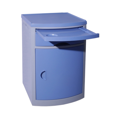 MN-BL001 Hospital Basic Medical Table ABS Plastic Bedside Cabinet with Drawers for Patient Use