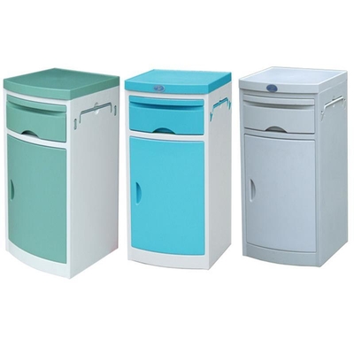 MN-BL001 Hospital Basic Medical Table ABS Plastic Bedside Cabinet with Drawers for Patient Use
