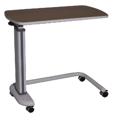 MN-OVT005  Medical Low Adjustable Bedside Dining Gas-Spring Laptop Overbed Table for Patient