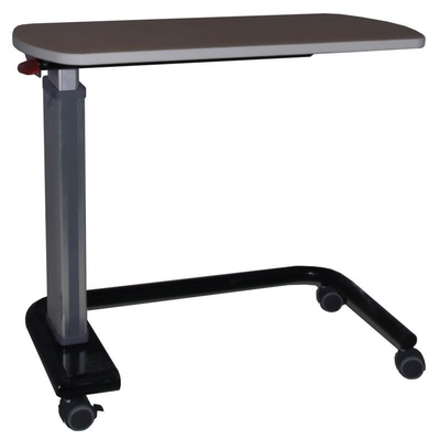 MN-OVT005  Medical Low Adjustable Bedside Dining Gas-Spring Laptop Overbed Table for Patient