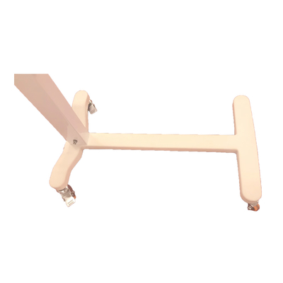 MN-OVT001 ABS Material  Movable Bedside Over Bed Table Hospital Dining Table with Gas Spring