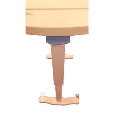 MN-OVT001 ABS Adjustable Four Rubber Castors Bedside Over Bed Table Hospital Dining Table