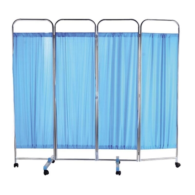 MN-PF001 Hospital Room Folding Stainless Steel Bedside Ward Curtain for Use in Medical Facilities