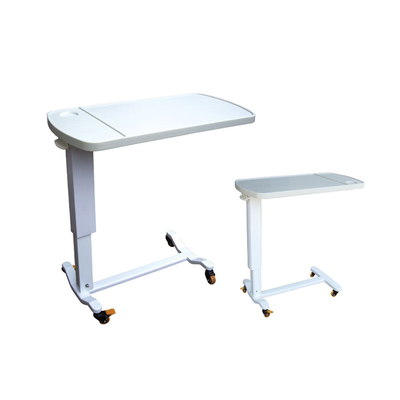 MN-OVT001 ABS Adjustable Four Rubber Castors Bedside Over Bed Table Hospital Dining Table
